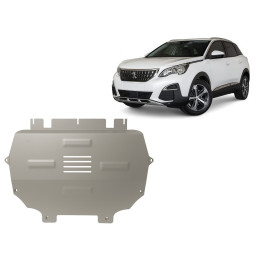 Aluminium Skid Plate for Engine, Scut Protection, Peugeot 3008 2017 - Present - EDK.ro
