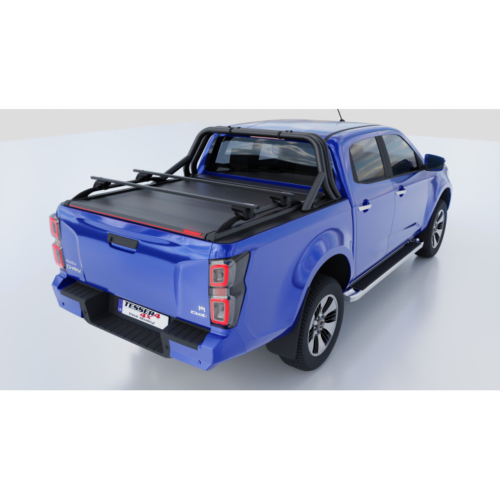 Manual Roll Top Tonneau Bed Cover, Tessera 4x4 Roll+, Isuzu D-Max Double Cab 2021 - Present - EDK.ro