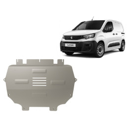 Aluminium Skid Plate for Engine, Scut Protection, Peugeot Partner 2018 - Present - EDK.ro