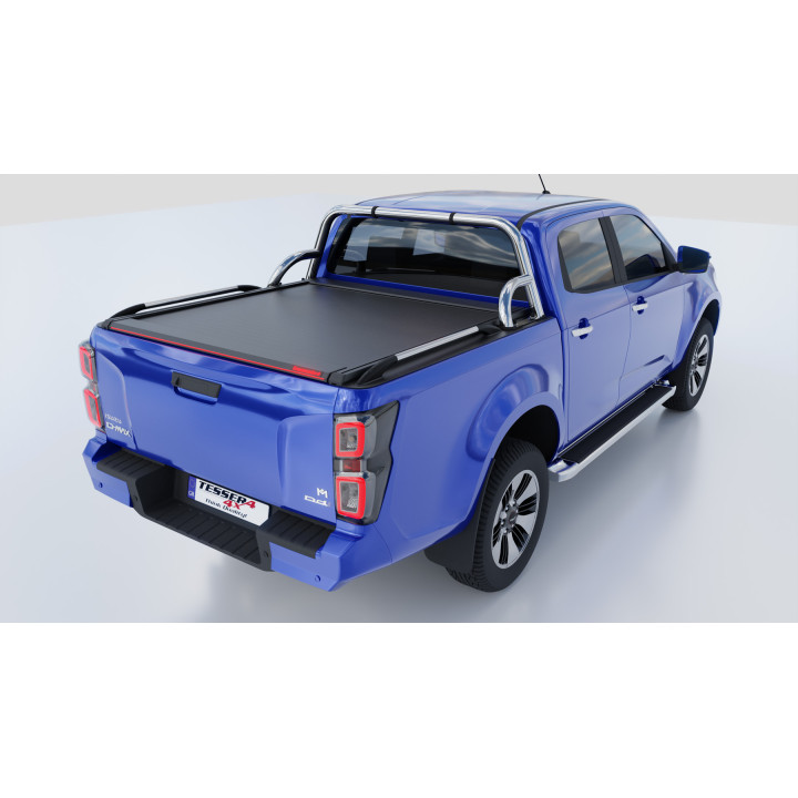 Manual Roll Top Tonneau Bed Cover, Tessera 4x4 Roll+, Isuzu D-Max Double Cab 2021 - Present - EDK.ro