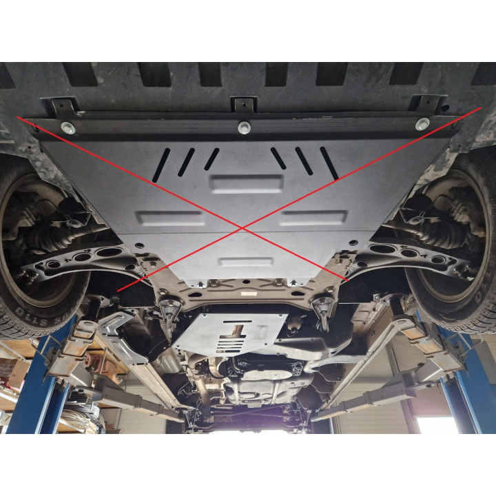 Skid Plate for Catalytic Converter, Scut Protection 3 Anti Theft, Renault Master 2022 - Present - EDK.ro