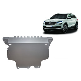Aluminium Skid Plate for Engine, Scut Protection, Škoda Kodiaq 2016 - 2024 - EDK.ro