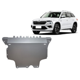Aluminium Skid Plate for Engine, Scut Protection, Škoda Kodiaq 2024 - Present - EDK.ro