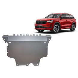 Aluminium Skid Plate for Engine, Scut Protection, Škoda Kodiaq 2024 - Present - EDK.ro