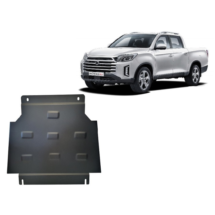 Skid Plate for Gearbox, Scut Protection, SsangYong Musso Grand 2018 - Present - EDK.ro