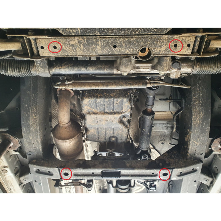 Skid Plate for Gearbox, Scut Protection, SsangYong Musso Grand 2018 - Present - EDK.ro