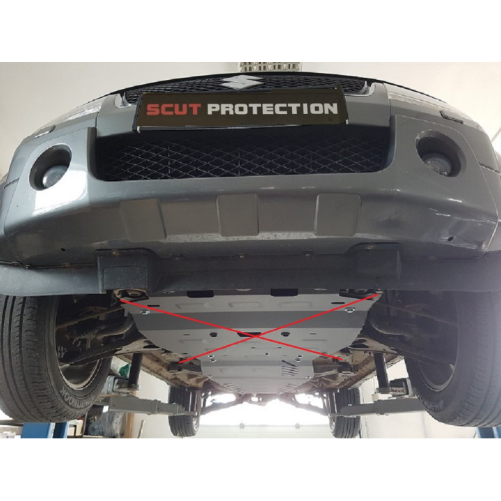 Skid Plate for Gearbox, Scut Protection 2, Suzuki Grand Vitara 2005 - 2019 - EDK.ro