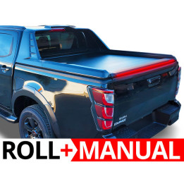 Manual Roll Top Tonneau Bed Cover, Tessera 4x4 Roll+, Isuzu D-Max Sailplane 2025 Double Cab 2021 - Present - EDK.ro