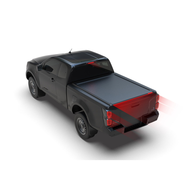 Manual Roll Top Tonneau Bed Cover, Tessera 4x4 Roll+, Isuzu D-Max Extra Cab 2021 - Present - EDK.ro