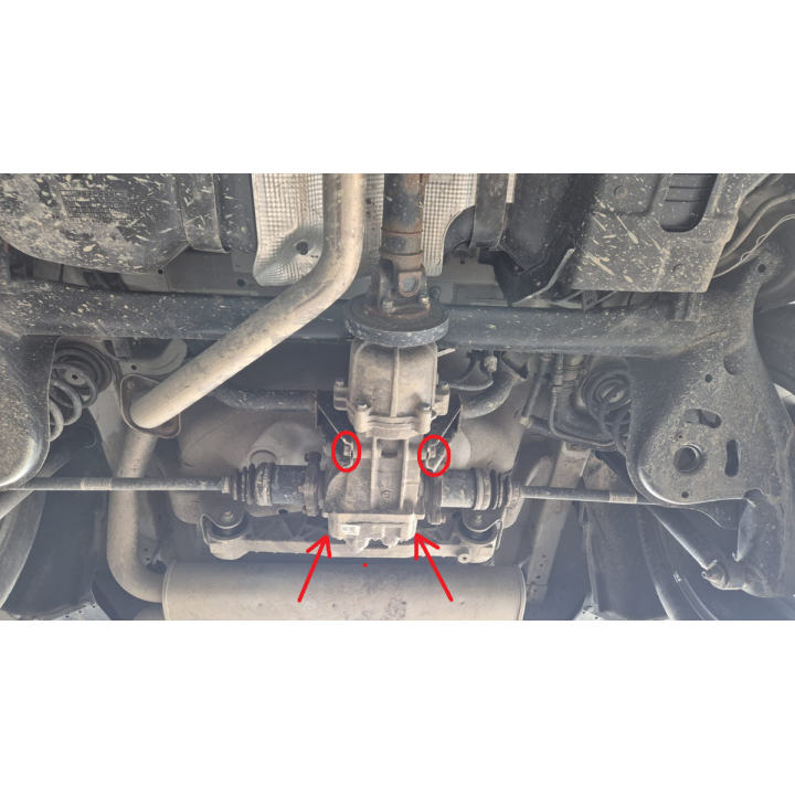 Aluminium Skid Plate for Differential, Scut Protection, Suzuki Vitara 2013 - 2025 - EDK.ro
