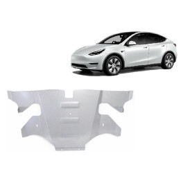 Aluminium Skid Plate for Engine, Scut Protection AWD Rear, Tesla Model Y 2020 - 2023 - EDK.ro