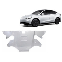 Aluminium Skid Plate for Engine, Scut Protection AWD Rear, Tesla Model Y 2024 - Present - EDK.ro