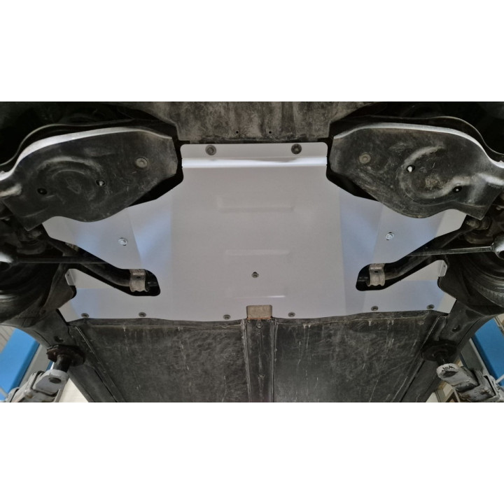 Aluminium Skid Plate for Engine, Scut Protection AWD Rear, Tesla Model Y 2024 - Present - EDK.ro
