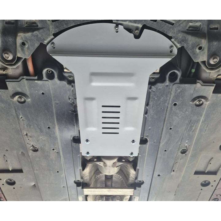 Aluminium Skid Plate for Catalytic Converter, Scut Protection Anti Theft, Toyota C-HR 2016 - 2023 - EDK.ro