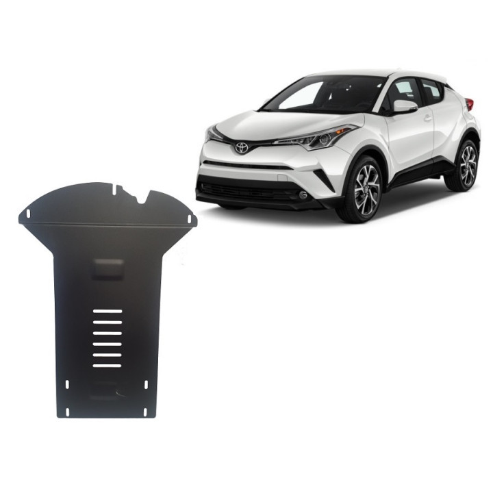Skid Plate for Catalytic Converter, Scut Protection Anti Theft, Toyota C-HR 2016 - 2023 - EDK.ro