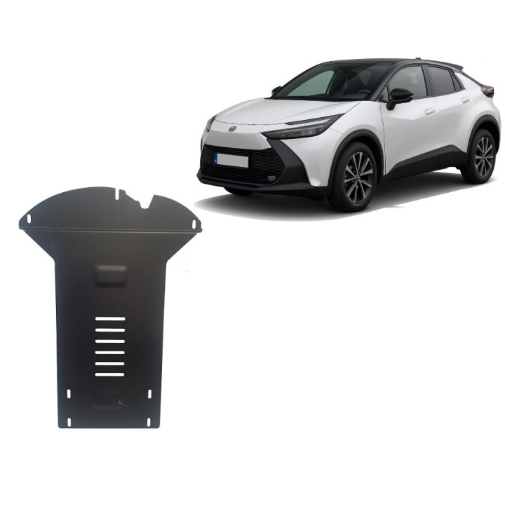 Skid Plate for Catalytic Converter, Scut Protection Anti Theft, Toyota C-HR 2023 - Present - EDK.ro