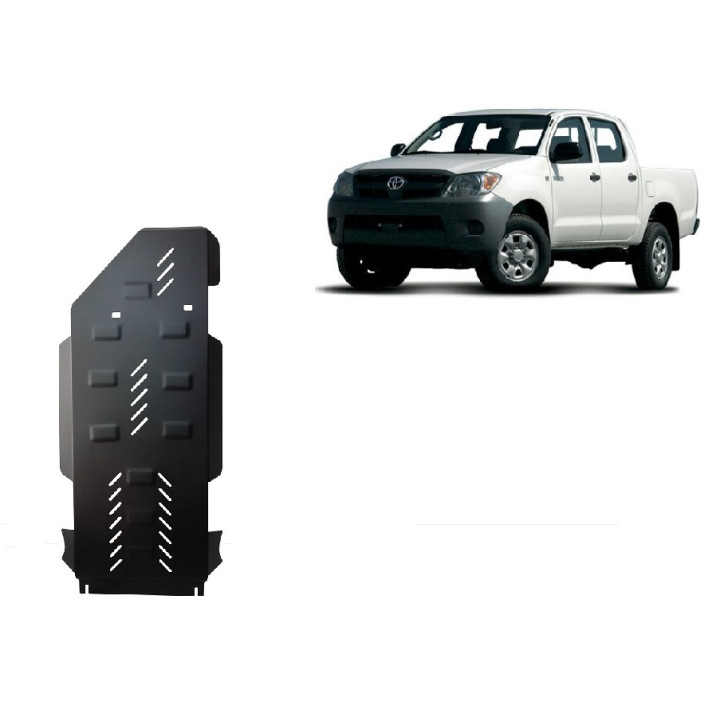 Skid Plate for Gearbox and Transfer Case, Scut Protection, Toyota Hilux 2000 - 2004 - EDK.ro