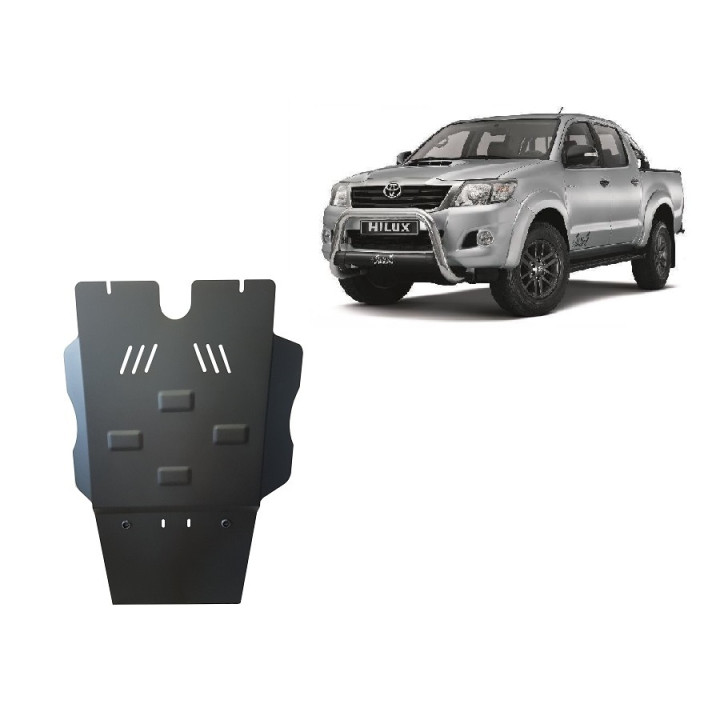 Skid Plate for Gearbox, Scut Protection Particulate Filter, Toyota Hilux 2004 - 2015 - EDK.ro