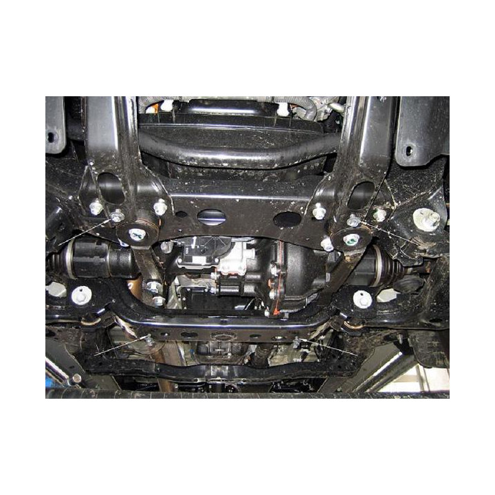Skid Plate for Differential, Scut Protection, Toyota Hilux 2004 - 2015 - EDK.ro