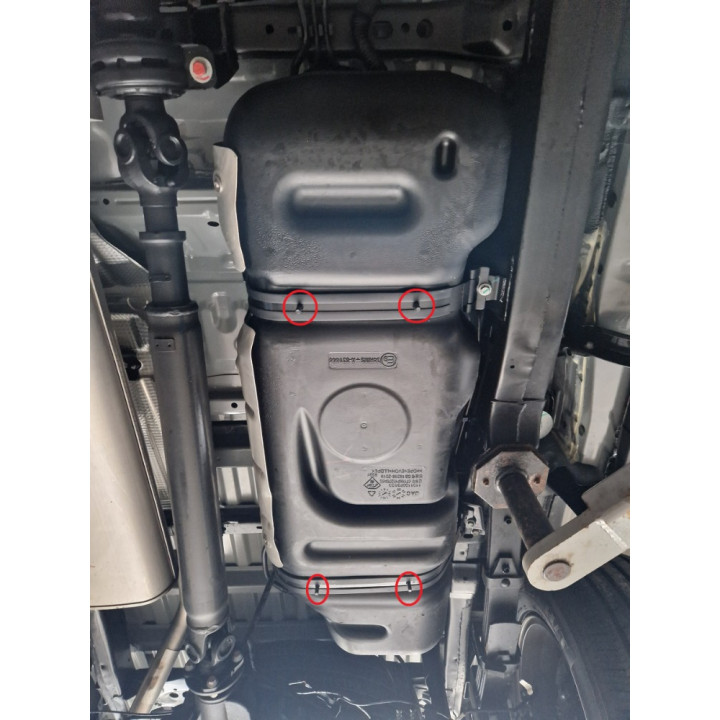 Skid Plate for Fuel Tank, Scut Protection, Toyota Hilux 2004 - 2015 - EDK.ro