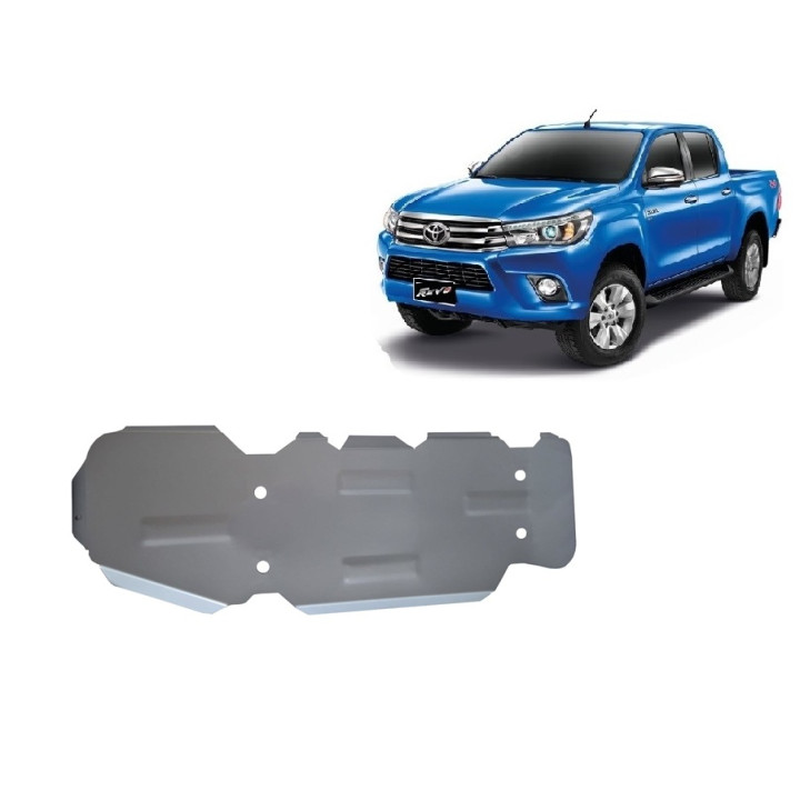 Aluminium Skid Plate for Fuel Tank, Scut Protection Revo, Toyota Hilux 2016 - 2021 - EDK.ro