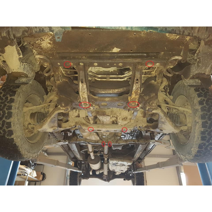 Skid Plate for Gearbox, Scut Protection Particulate Filter Revo, Toyota Hilux 2016 - Present - EDK.ro