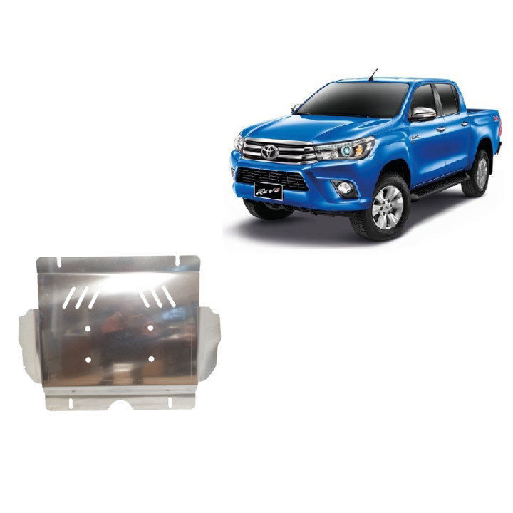 Aluminium Skid Plate for Engine, Scut Protection Revo, Toyota Hilux 2016 - Present - EDK.ro