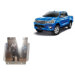 Aluminium Skid Plate for Gearbox, Scut Protection Revo, Toyota Hilux 2016 - Present - EDK.ro