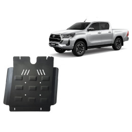 Metal Skid Plate for Gearbox, Scut Protection, Toyota Hilux Invincible 2021 - Present - EDK.ro