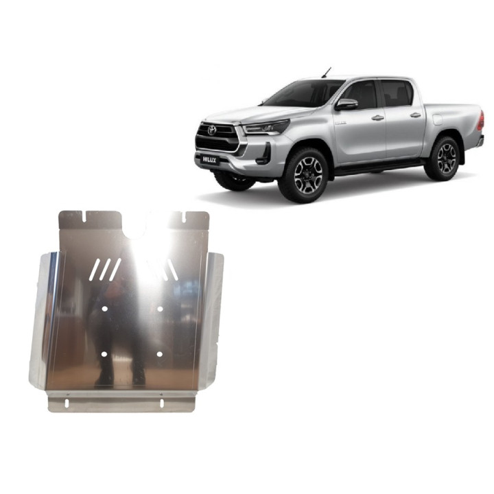 Scut Cutie de Viteze din Aluminiu, Scut Protection, Toyota Hilux Invincible 2021 - Prezent - EDK.ro