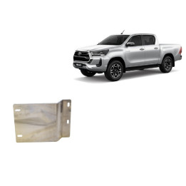 Aluminium Skid Plate for Particulate Filter Sensor, Scut Protection, Toyota Hilux Invincible 2021 - Present - EDK.ro