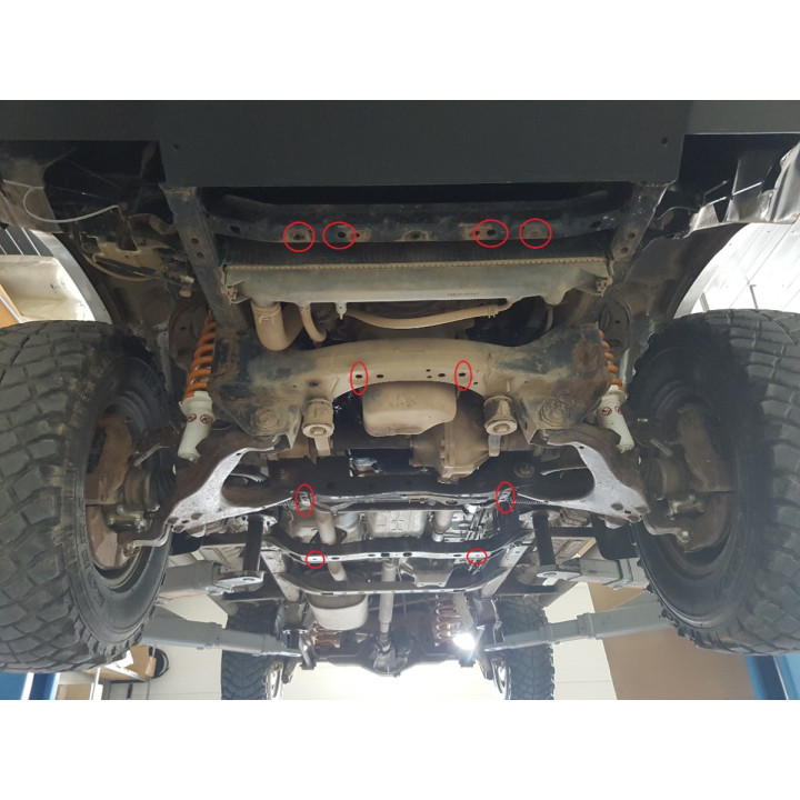 Skid Plate for Gearbox, Scut Protection J90, Toyota Land Cruiser 1995 - 2002 - EDK.ro