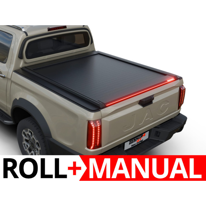 Manual Roll Top Tonneau Bed Cover, Tessera 4x4 Roll+, JAC T9 2025 - Present - EDK.ro
