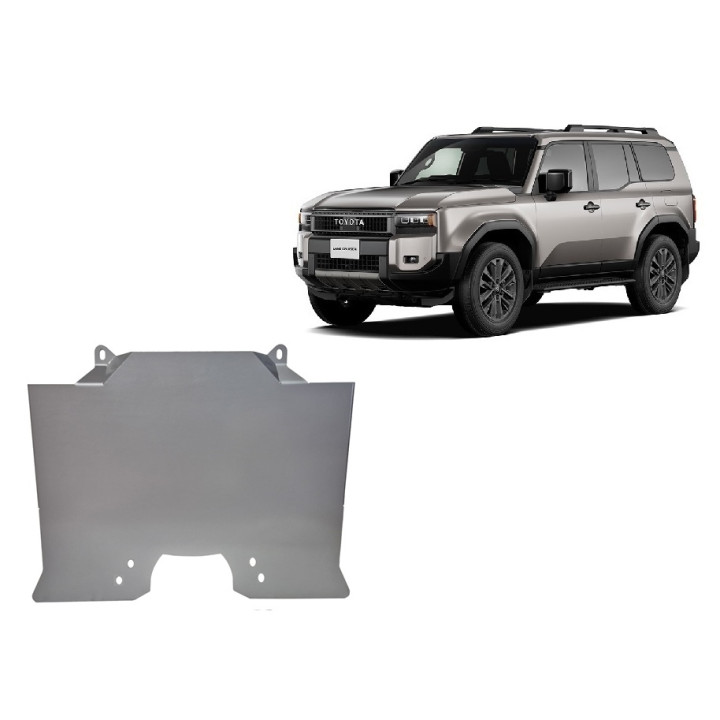 Aluminium Skid Plate for Engine, Scut Protection And Front Group, Toyota Land Cruiser 250 2024 - Present - EDK.ro