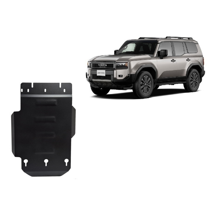 Metal Skid Plate for Gearbox, Scut Protection, Toyota Land Cruiser 250 2024 - Present - EDK.ro