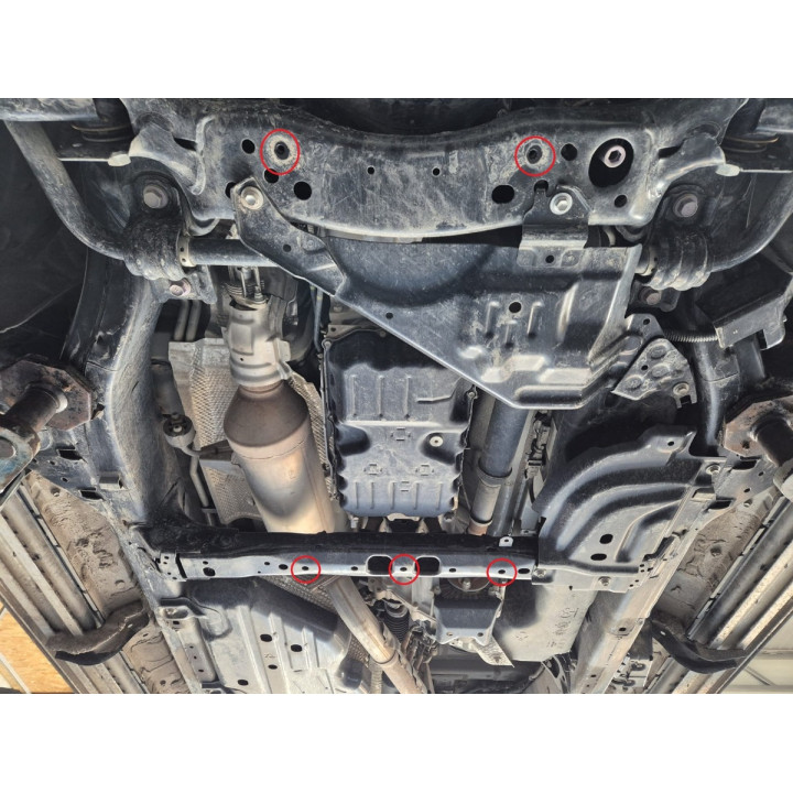 Metal Skid Plate for Gearbox, Scut Protection, Toyota Land Cruiser 250 2024 - Present - EDK.ro