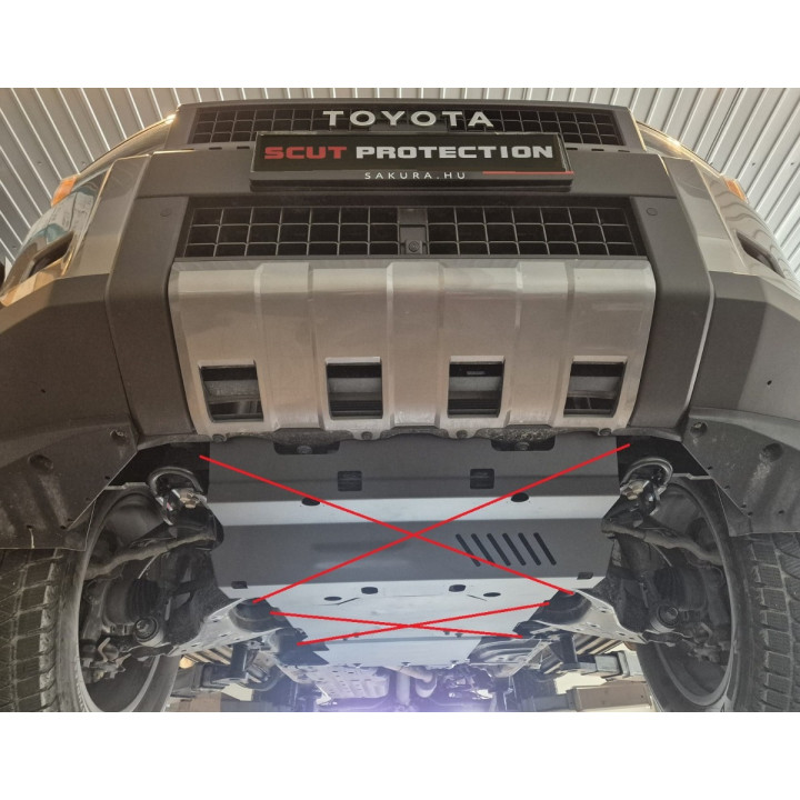Metal Skid Plate for Gearbox, Scut Protection, Toyota Land Cruiser 250 2024 - Present - EDK.ro