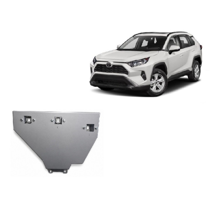 Aluminium Skid Plate for Differential, Scut Protection, Toyota RAV4 2018 - 2025 - EDK.ro