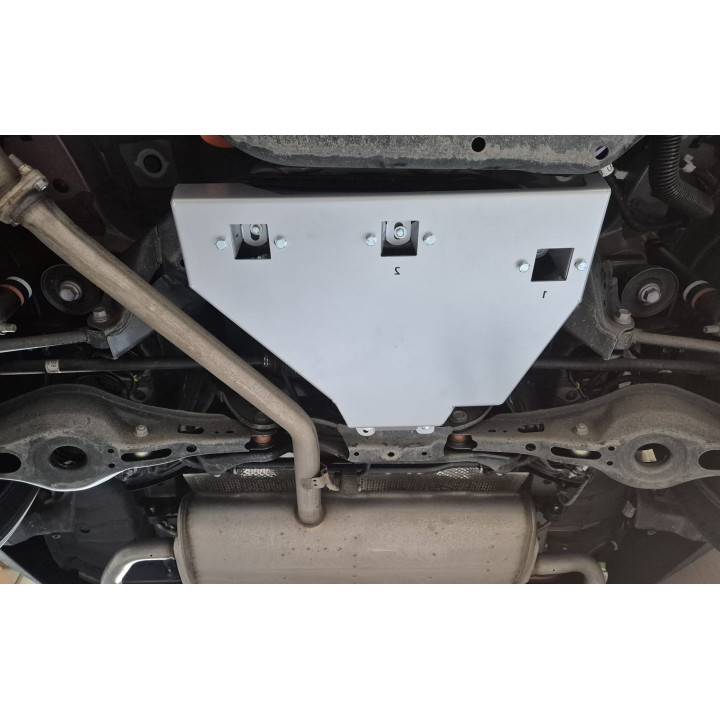 Aluminium Skid Plate for Differential, Scut Protection, Toyota RAV4 2018 - 2025 - EDK.ro