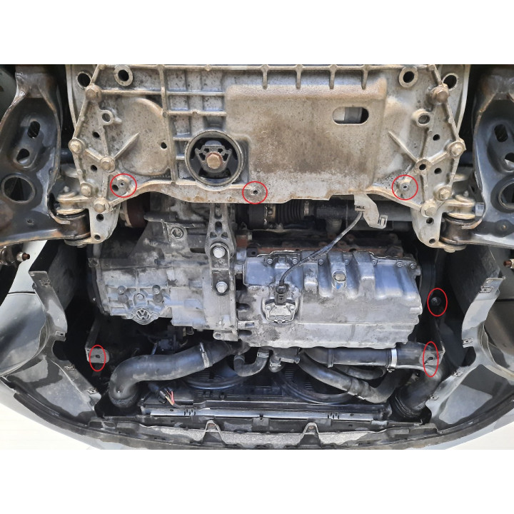 Skid Plate for Engine, Scut Protection, Volkswagen Caddy 2003 - 2012 - EDK.ro