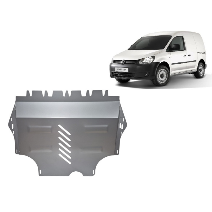 Scut Motor din Aluminiu, Scut Protection, Volkswagen Caddy 2011 - 2020 - EDK.ro