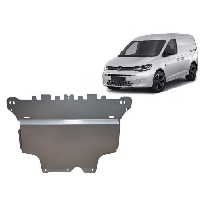 Aluminium Skid Plate for Engine, Scut Protection, Volkswagen Caddy 2020 - Present - EDK.ro
