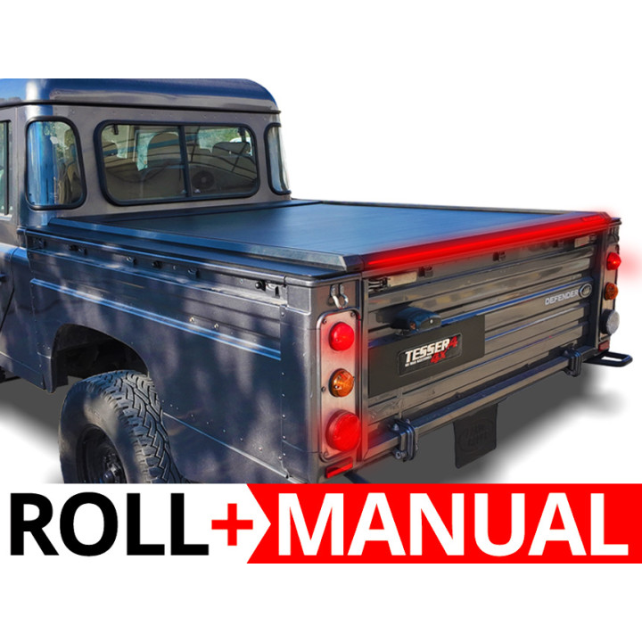 Manual Roll Top Tonneau Bed Cover, Tessera 4x4 Roll+, Land Rover Defender 130 - EDK.ro