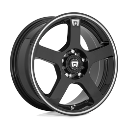Alloy Wheel, Motegi Racing MR116 FS5 Flange, 17x7.0, ET 40, 5x100 / 5x114.3, 72.56, Black - EDK.ro