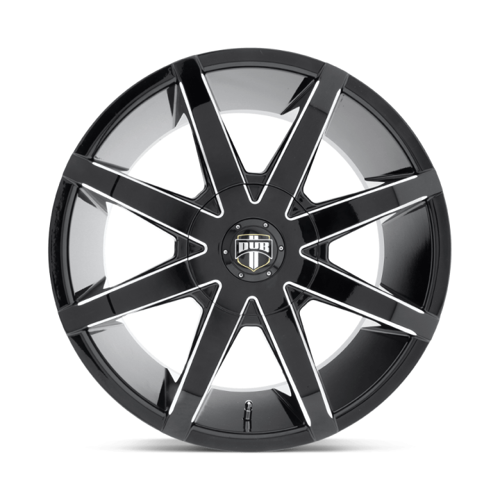 Jantă de Aluminiu, DUB S109 PUSH, 20x8.5, ET 35, 5x108 / 5x114.3, 72.56, Negru - EDK.ro