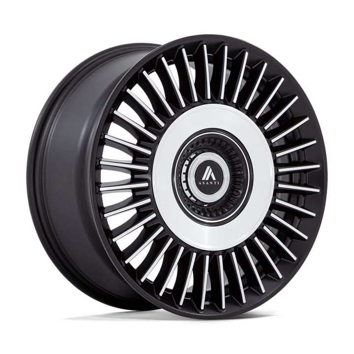Alloy Wheel, Asanti AB040 TIARA, 20x9.0, ET 45, 5x108 / 5x112, 72.56, Black - EDK.ro