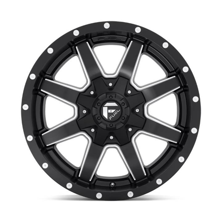 Jantă de Aluminiu, FUEL D538 MAVERICK, 18x9.0, ET -12, 5x114.3 / 5x127, 78.1, Negru - EDK.ro