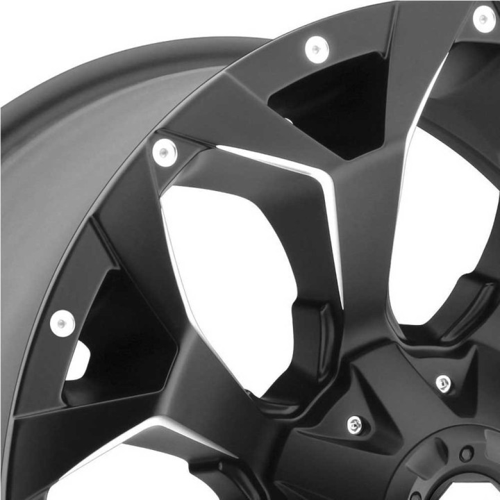 Alloy Wheel, FUEL D546 ASSAULT, 18x9.0, ET -12, 5x114.3 / 5x127, 78.1, Black - EDK.ro