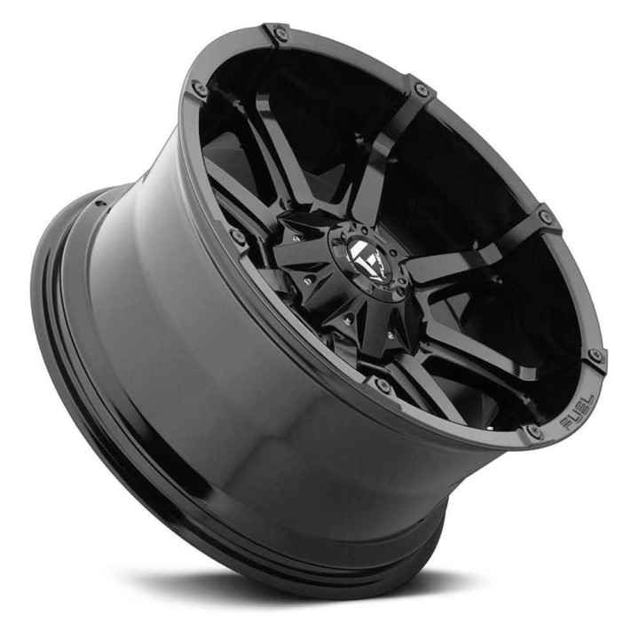 Jantă de Aluminiu, FUEL D556 COUPLER, 17x9.0, ET -12, 5x114.3 / 5x127, 72.56, Negru - EDK.ro