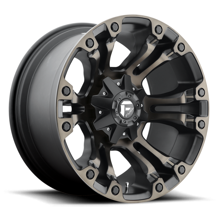 Alloy Wheel, FUEL D569 VAPOR, 17x9.0, ET 1, 5x114.3 / 5x127, 78.1, Black - EDK.ro
